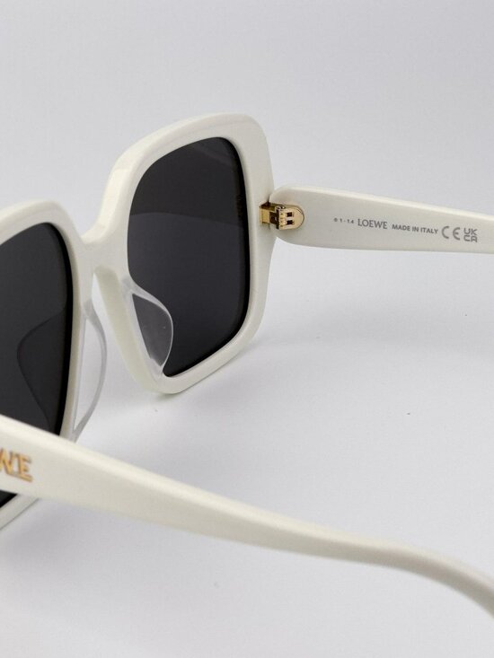 Loewe Women Sunglasses – Ivory Smoke Square (LW40134U 25A) – New & Authentic main image 9